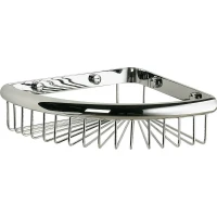 Полка для ванной Sanibano H220/CR 16x16 см, угловая, хром