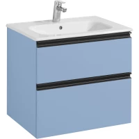 Тумба под раковину Roca Domi ZRU9307870 58,5 см, подвесная, небесно-синий матовый