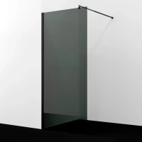 Душевая перегородка WasserKRAFT Rur 30W40MB-TG 120 см, профиль черный матовый, стекло тонированное