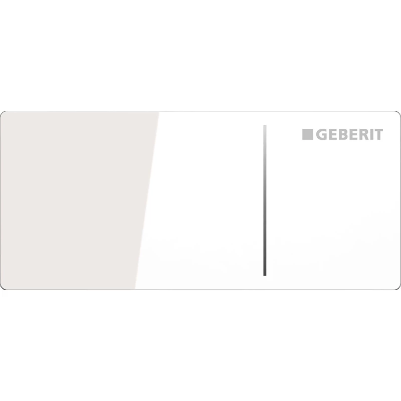 Дистанционная клавиша смыва Geberit Sigma 70 белое стекло, для бачков Sigma 12 см 115.630.SI.1
