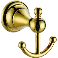 Крючок Azario Elvia AZ-91105G двойной, для ванны, золотой