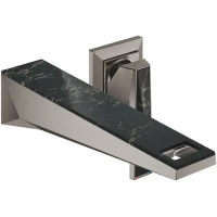 Смеситель для раковины Grohe Allure Brilliant 29521AL0 встраиваемый, без донного клапана, темный графит матовый