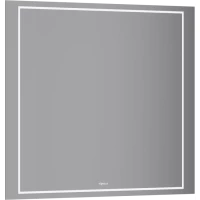 Зеркало Aqwella Vision VIS0208BH 80x70 см, с LED-подсветкой, сенсорным выключателем, диммером, антизапотеванием