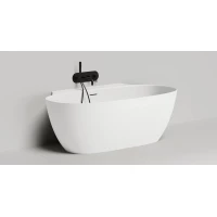 Ванна из литьевого мрамора Salini S-Sense Alda Wall 101915G 170x90 см, белый глянец