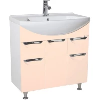 Тумба бежевый глянец/белый глянец 74 см Bellezza Альфа 4638812110073