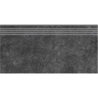 Ступень Kerama Marazzi Королевская дорога чёрный обрезной 30x60x0,9 SG615020R/GR 