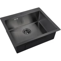 Кухонная мойка Zorg PVD 5951 GRAFIT 59x51 см, графит