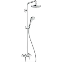 Душевая система с однорычажным смесителем Hansgrohe Croma Select S 180 2jet Showerpipe, 27255400