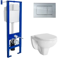 Комплект подвесной унитаз Berges Gamma + система инсталляции Berges Atom 410 042429