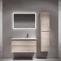 Комплект мебели Sancos Marmi 2.0 MR2.0100REG + CN7015 + CI1000 101 см R, подвесной, дуб галифакс