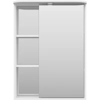 Зеркальный шкаф Misty Венера П-Внр04060-01СвП 60x80 см R, с подсветкой, выключателем, белый глянец