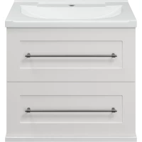 Тумба под раковину Misty Марта П-Мрт09060-011Пр 59,5 см, подвесная, белый глянец