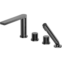 Смеситель на борт ванны Feramolli Dante GS8826S CoolStart, графит матовый