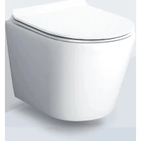 Унитаз подвесной Ceruttispa Luigi Aria CT11101 безободковый, торнадо, с сиденьем микролифт, белый