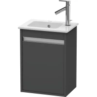 Тумба графит матовый 40 см Duravit Ketho KT6417L4949