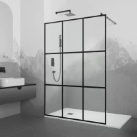 Неподвижная перегородка 140 см RGW WA-111 B Walk-in 411011114-84 прозрачное