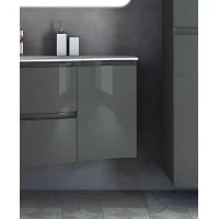 Шкаф одностворчатый 34x55 см Antacite R Cezares Vague 44223