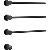 Полотенцесушитель электрический Wonzon & Woghand Hamburg WW-AL313-MB 515x530, встраиваемый, МЭМ левый/правый, черный матовый