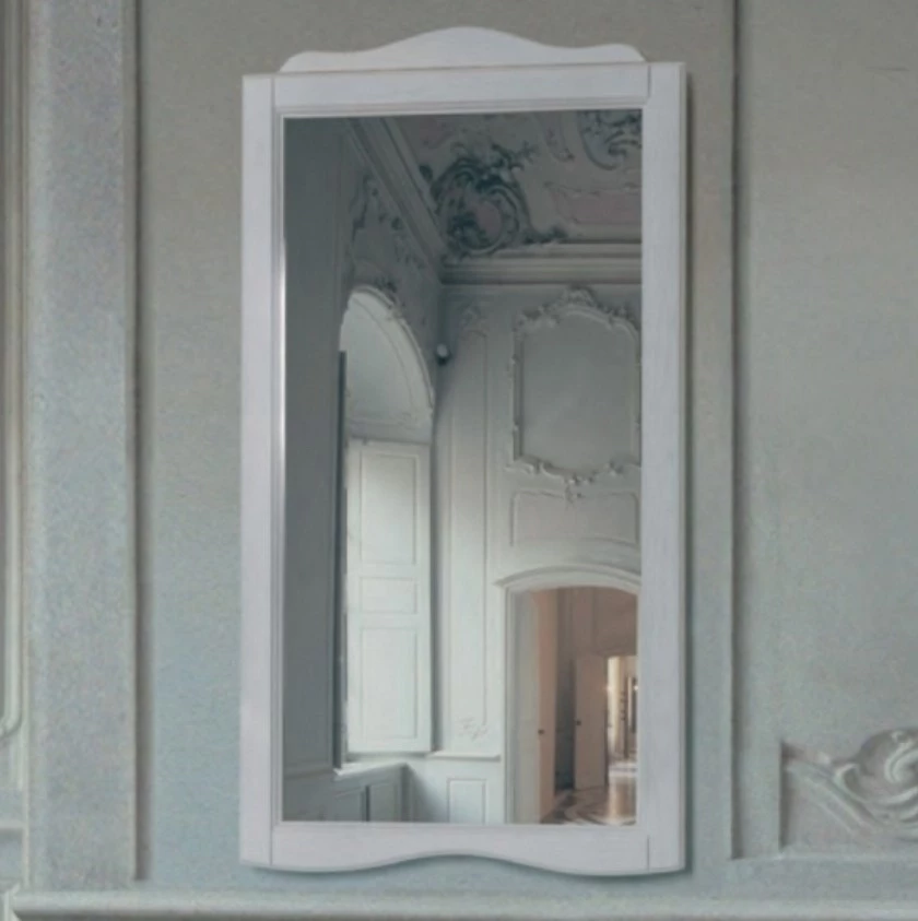 Зеркало 63x110 см белый Tiffany World Veronica Nuovo VER1163-B смеситель для ванны tiffany world london tw1750617v0br