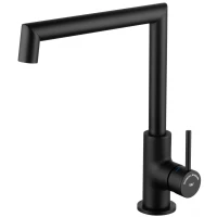 Смеситель для кухни Wonzon & Woghand WW-L1005-MB черный матовый