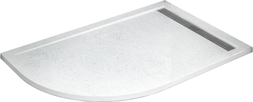 Душевой поддон из литьевого мрамора 100x80 см Cezares TRAY-AS-RH-100/80-30-W-R shower base tray smc grey 100x80 cm