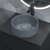 Раковина-чаша Uperwood Tanos RTANOSQUARTZ35B 35x35 см, накладная, бетон