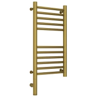 Полотенцесушитель электрический 600x300 состаренная латунь МЭМ левый, перемычка прямая Сунержа Богема 3.0 051-5804-6030