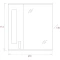 Комплект мебели белый глянец 70 см Onika Кристалл 107024 + UM-ERI70/1 + 206705 - 9