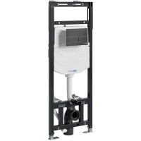 Инсталляция для унитаза WasserKRAFT Alme 15 15TLT.010.ME.MB04 с кнопкой смыва, черный матовый