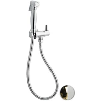 Гигиенический душ Emmevi 132/BO с держателем, шлангом, золотой/белый