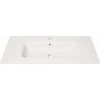 Раковина Plumberia Selection IXO XO101FBO 101x46 см, накладная, белый матовый
