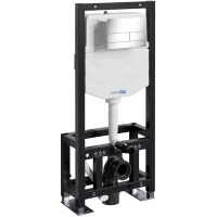Инсталляция для унитаза WasserKRAFT Dill 61 61TLT.010.ME.BN04 с кнопкой смыва, никель