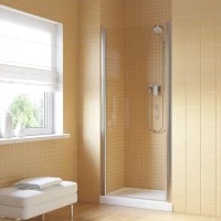 Душевая дверь Vegas Glass EP LUX 75 08 crystalvision L 75 см L, профиль хром, стекло прозрачное