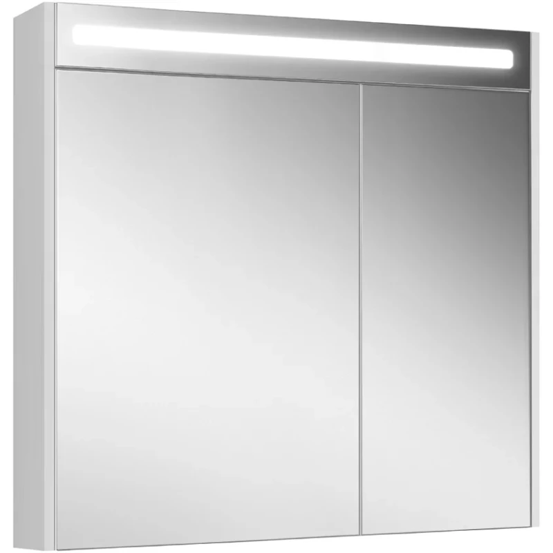 Зеркальный шкаф 85x80 см белый глянец L/R Belux Неман ВШ 85 4810924276865