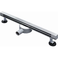 Душевой трап (лоток) AltroBagno Trave AltroBagnoTrave071219Ni 80 см, с решеткой, щелевой, никель матовый