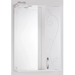 Изображение товара зеркальный шкаф 55x83 см белый глянец style line панда фьюжн лс-00000077