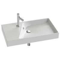 Раковина подвесная, гладкая нижняя поверхность 80x46 см  Jacob Delafon Rythmik EXO112-Z-00