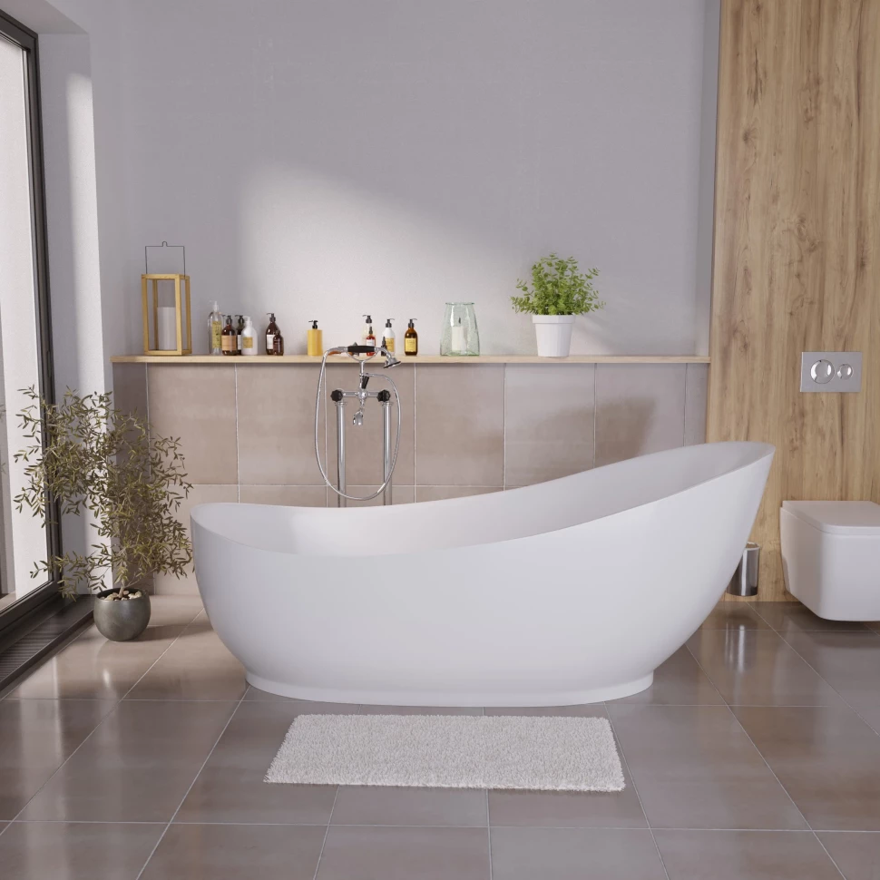 Акриловая ванна 200x85 см Grossman Style GR-2302 инсталляция для унитаза grossman 900 k31 01 000 с клавишей style золото сатиновая
