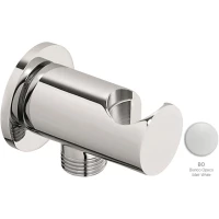 Подключение для душевого шланга с держателем Emmevi C06933/BIO белый матовый