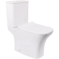 Унитаз-компакт Ceruttispa Vettore CT9240 безободковый, с сиденьем микролифт, белый матовый