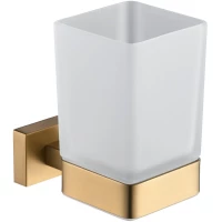 Стакан для зубных щеток Shevanik SG5612G настенный, золотой матовый