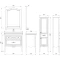 Комплект мебели белый серебряная патина 86 см ASB-Woodline Модерн - 7