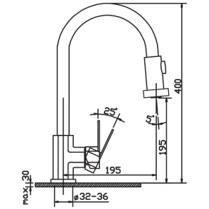 Изображение товара смеситель для кухни argo sink 3503/v sink