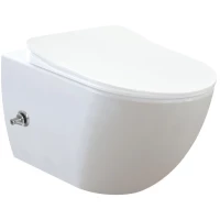 Унитаз подвесной Creavit Free FE322-34CB00E-0002 безободковый, с функцией биде, белый
