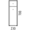 Тумба белый глянец/белый матовый 23 см Corozo Энри SD-00000608 - 5