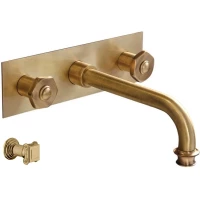 Смеситель для раковины Cezares APHRODITE-BLS2-02-O встраиваемый, без донного клапана, бронза