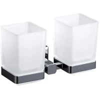 Стакан для зубных щеток Gappo G3808 двойной, настенный, хром