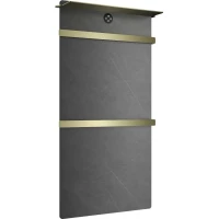 Полотенцесушитель электрический Wonzon & Woghand Shuttgart WW-A504G-BG 806x430, золотой матовый/серый мрамор