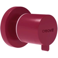 Вентиль запорный Creavit AC50L.BRY бордовый матовый