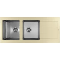 Кухонная мойка Florentina Комби 1160 21.415.E1160.202 116x51 см, нержавеющая сталь/шампань